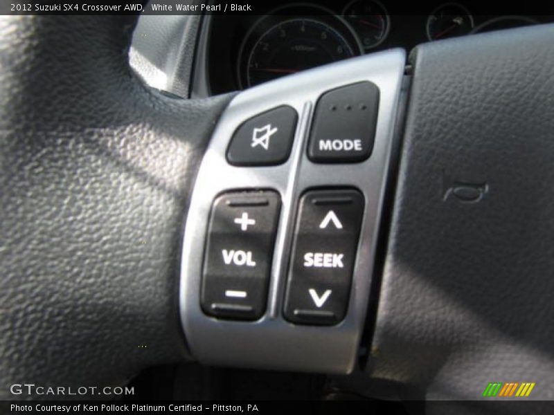 White Water Pearl / Black 2012 Suzuki SX4 Crossover AWD