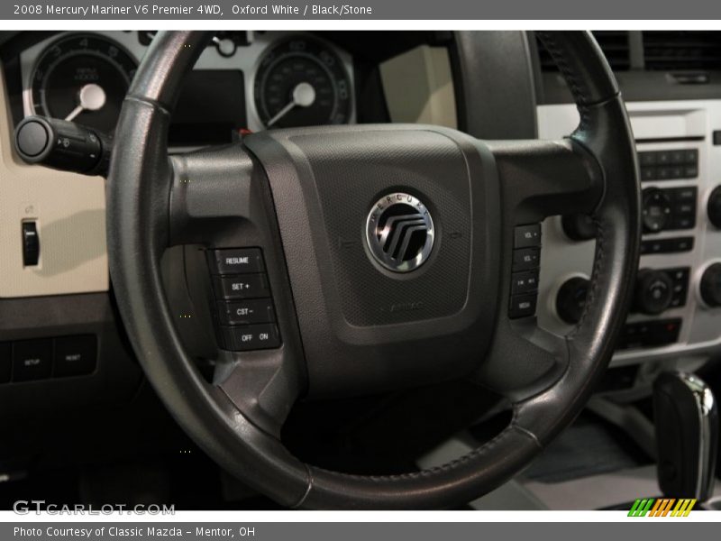 Oxford White / Black/Stone 2008 Mercury Mariner V6 Premier 4WD