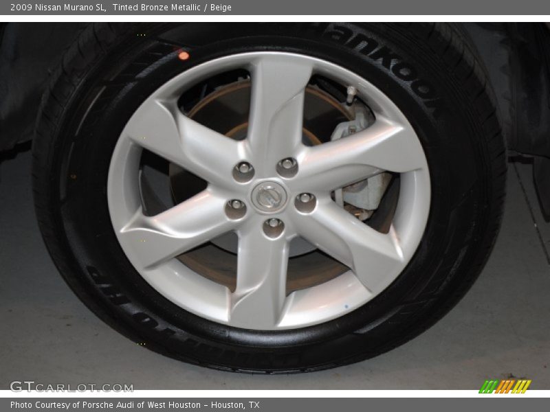 Tinted Bronze Metallic / Beige 2009 Nissan Murano SL