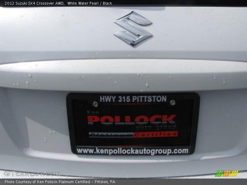 White Water Pearl / Black 2012 Suzuki SX4 Crossover AWD