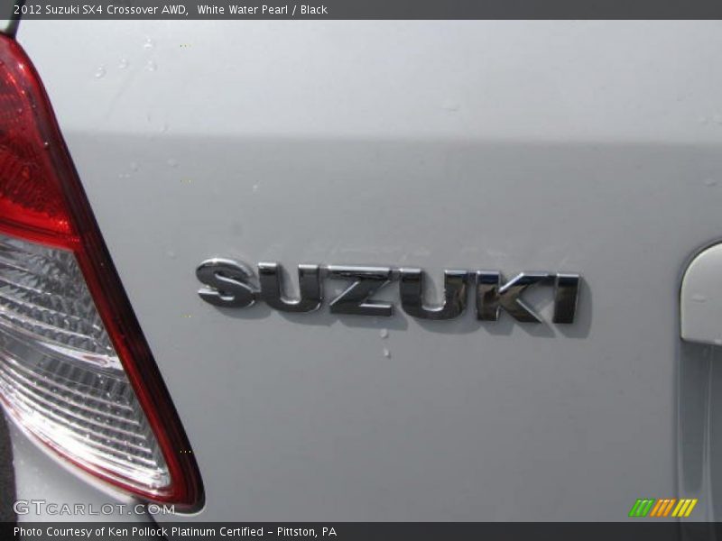 White Water Pearl / Black 2012 Suzuki SX4 Crossover AWD