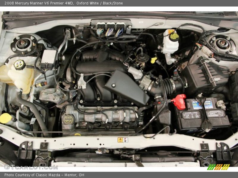 Oxford White / Black/Stone 2008 Mercury Mariner V6 Premier 4WD