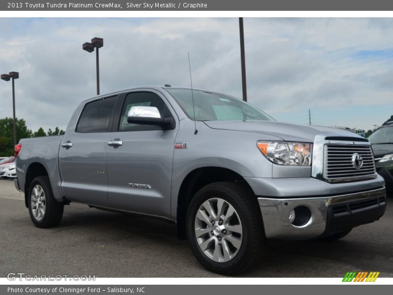 Silver Sky Metallic / Graphite 2013 Toyota Tundra Platinum CrewMax