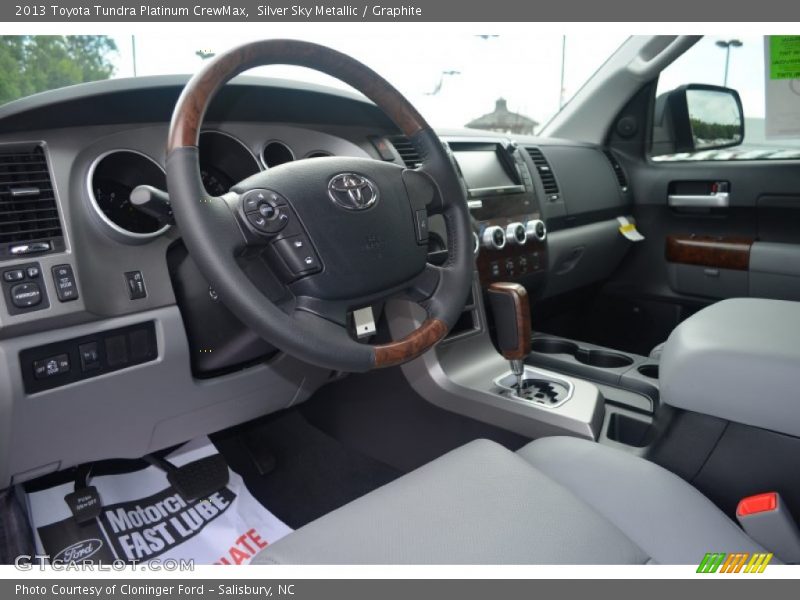 Silver Sky Metallic / Graphite 2013 Toyota Tundra Platinum CrewMax
