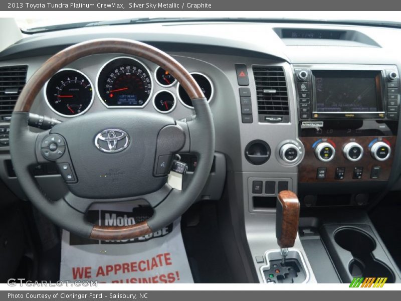 Silver Sky Metallic / Graphite 2013 Toyota Tundra Platinum CrewMax