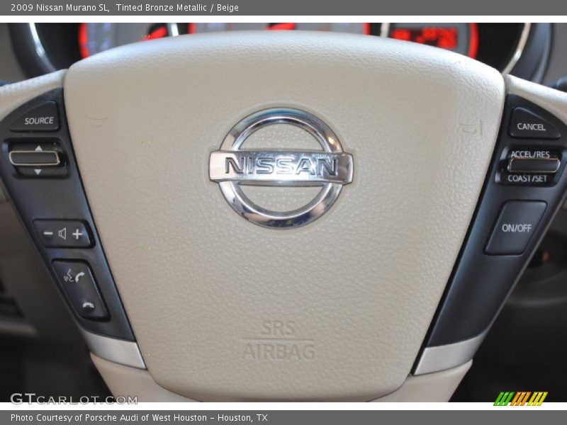 Tinted Bronze Metallic / Beige 2009 Nissan Murano SL