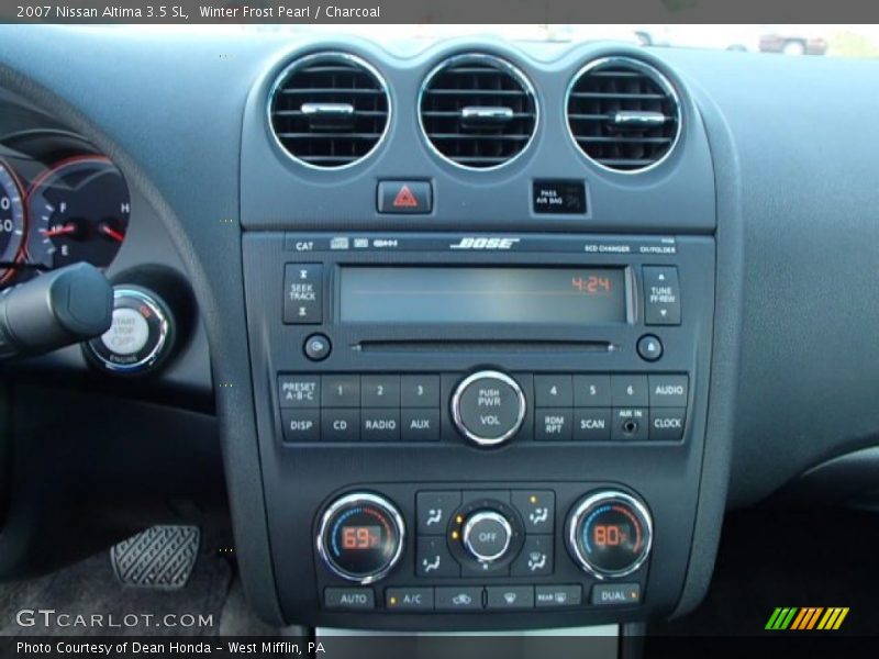 Winter Frost Pearl / Charcoal 2007 Nissan Altima 3.5 SL