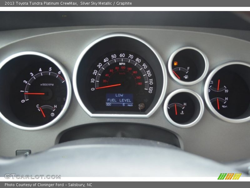 Silver Sky Metallic / Graphite 2013 Toyota Tundra Platinum CrewMax