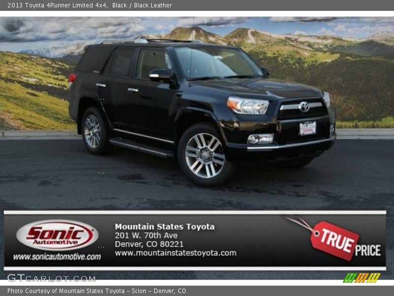 Black / Black Leather 2013 Toyota 4Runner Limited 4x4