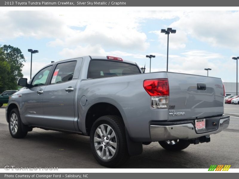 Silver Sky Metallic / Graphite 2013 Toyota Tundra Platinum CrewMax