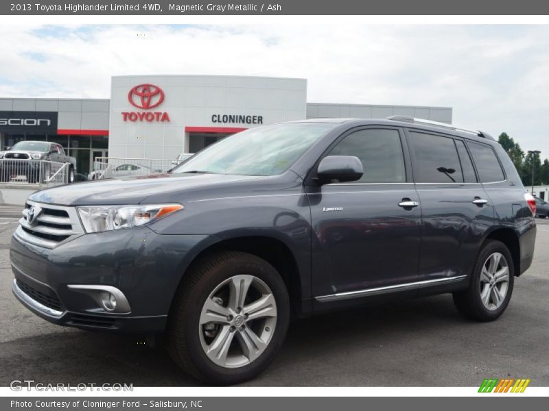 Magnetic Gray Metallic / Ash 2013 Toyota Highlander Limited 4WD