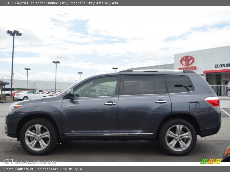 Magnetic Gray Metallic / Ash 2013 Toyota Highlander Limited 4WD