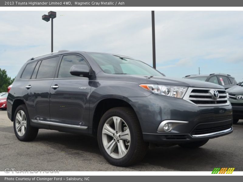 Magnetic Gray Metallic / Ash 2013 Toyota Highlander Limited 4WD