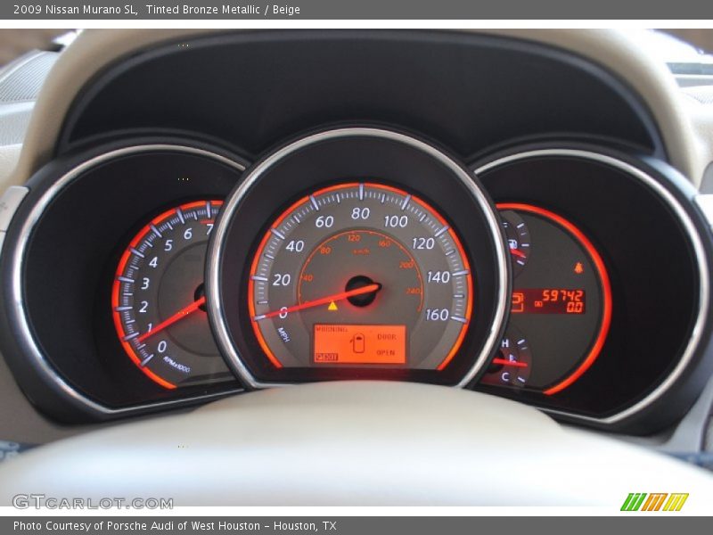 Tinted Bronze Metallic / Beige 2009 Nissan Murano SL