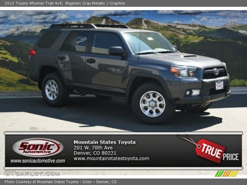 Magnetic Gray Metallic / Graphite 2013 Toyota 4Runner Trail 4x4