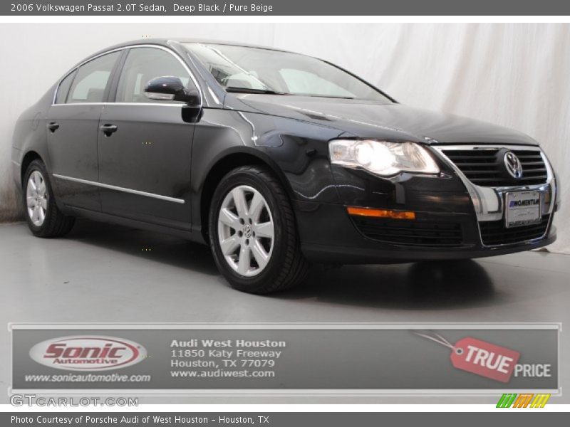 Deep Black / Pure Beige 2006 Volkswagen Passat 2.0T Sedan