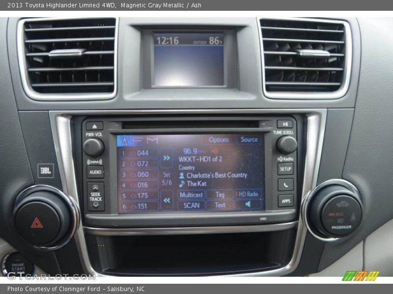 Magnetic Gray Metallic / Ash 2013 Toyota Highlander Limited 4WD