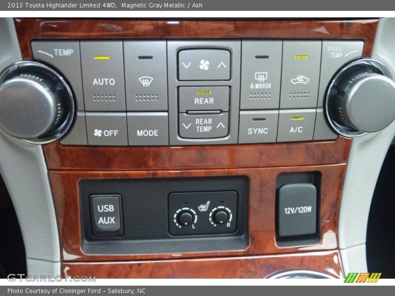 Magnetic Gray Metallic / Ash 2013 Toyota Highlander Limited 4WD