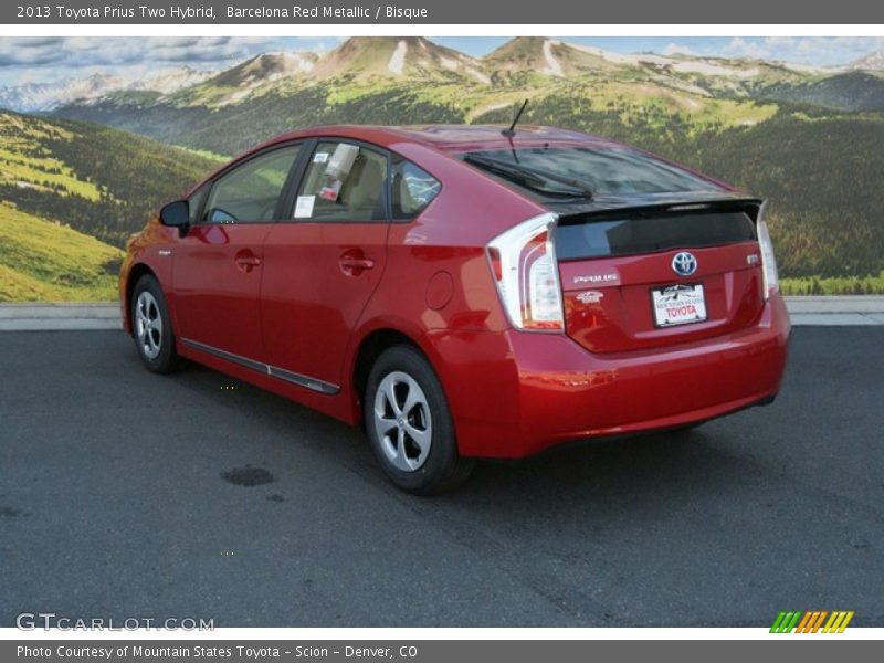 Barcelona Red Metallic / Bisque 2013 Toyota Prius Two Hybrid