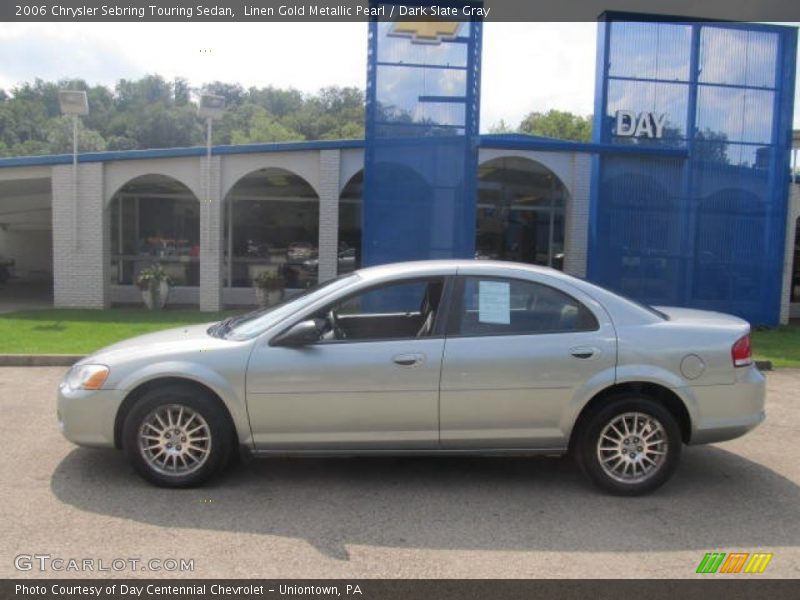 Linen Gold Metallic Pearl / Dark Slate Gray 2006 Chrysler Sebring Touring Sedan