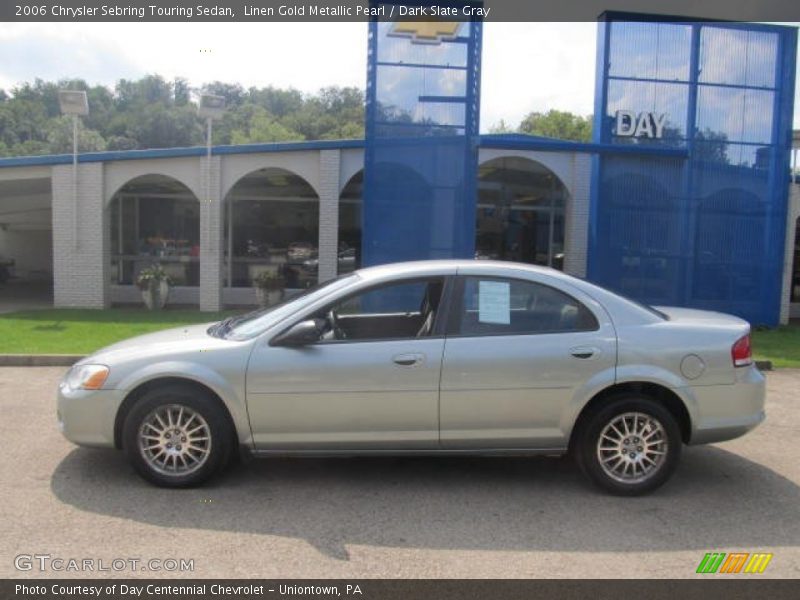 Linen Gold Metallic Pearl / Dark Slate Gray 2006 Chrysler Sebring Touring Sedan