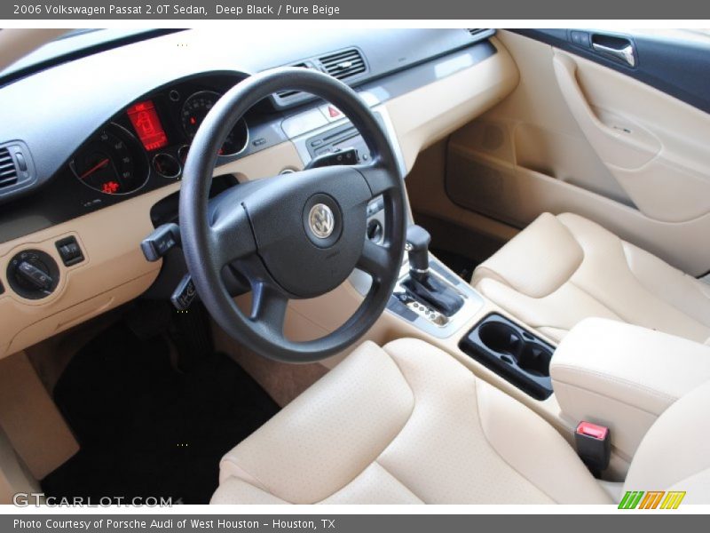 Deep Black / Pure Beige 2006 Volkswagen Passat 2.0T Sedan