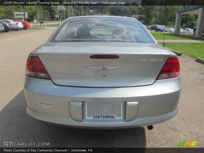 Linen Gold Metallic Pearl / Dark Slate Gray 2006 Chrysler Sebring Touring Sedan