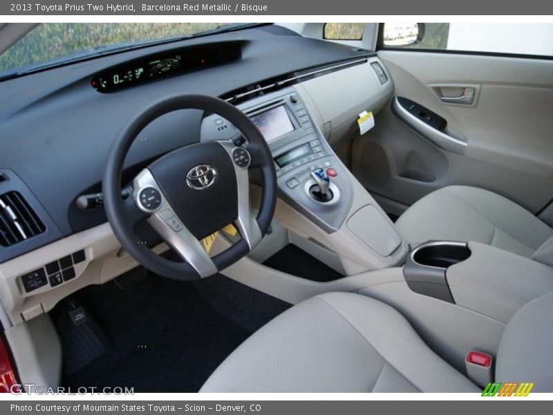 Barcelona Red Metallic / Bisque 2013 Toyota Prius Two Hybrid