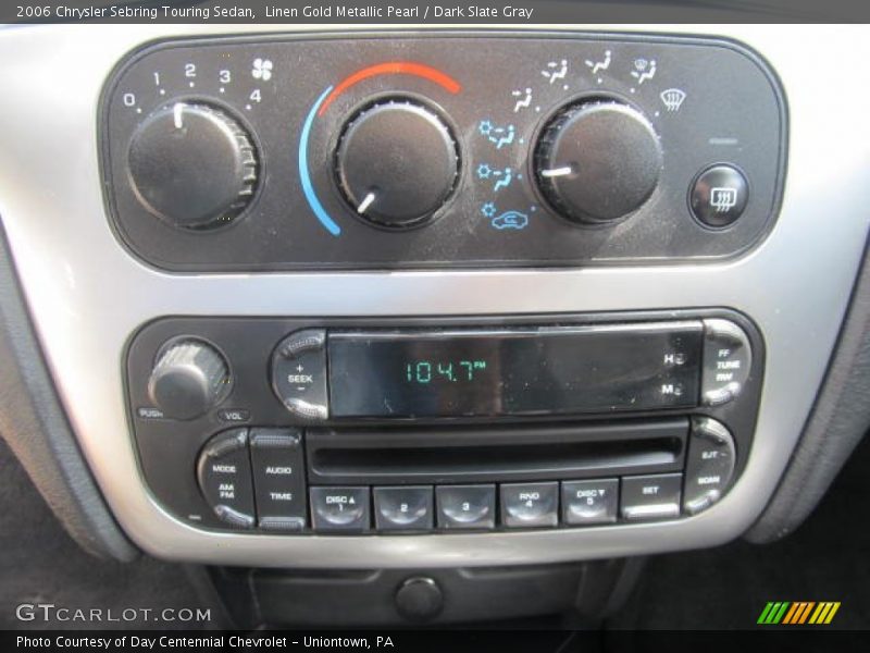 Linen Gold Metallic Pearl / Dark Slate Gray 2006 Chrysler Sebring Touring Sedan