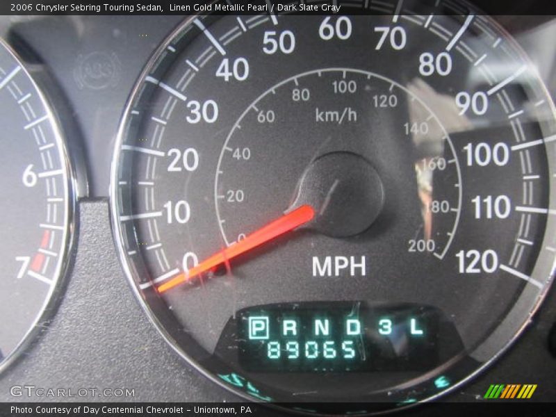 Linen Gold Metallic Pearl / Dark Slate Gray 2006 Chrysler Sebring Touring Sedan