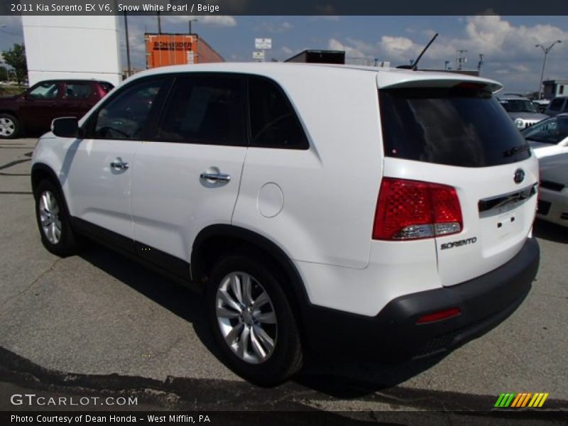 Snow White Pearl / Beige 2011 Kia Sorento EX V6