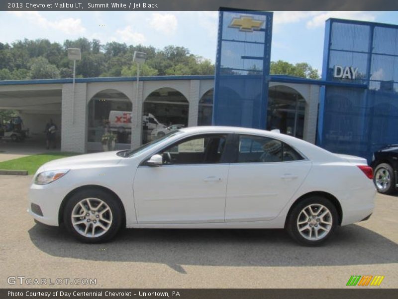 Summit White / Jet Black 2013 Chevrolet Malibu LT