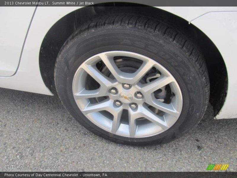 Summit White / Jet Black 2013 Chevrolet Malibu LT
