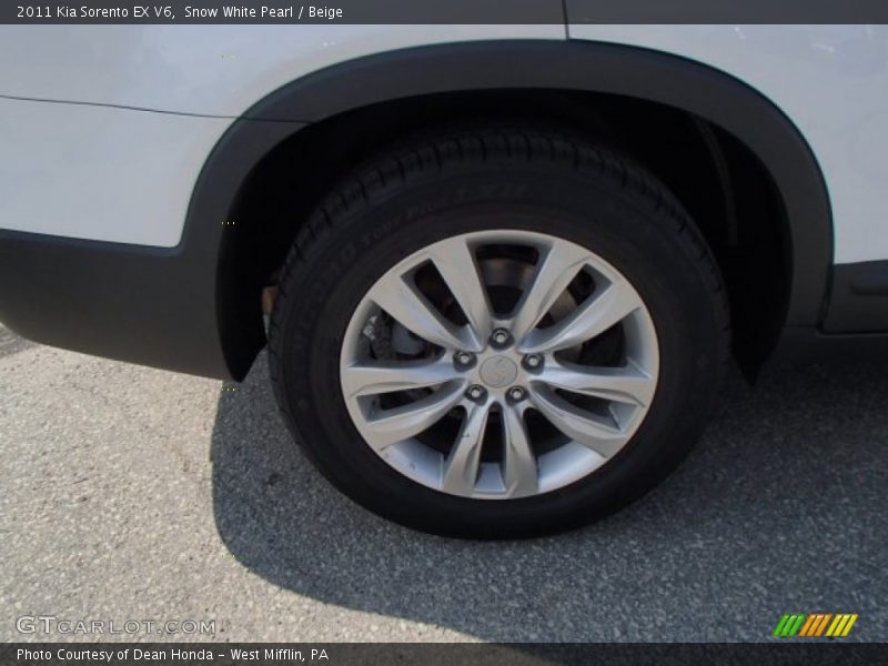 Snow White Pearl / Beige 2011 Kia Sorento EX V6
