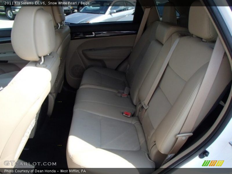 Snow White Pearl / Beige 2011 Kia Sorento EX V6