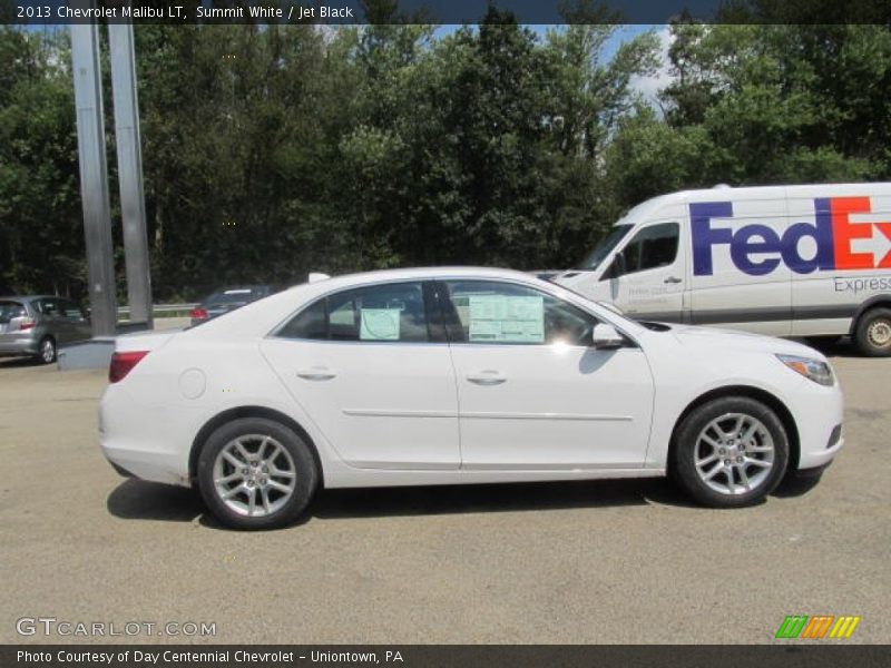 Summit White / Jet Black 2013 Chevrolet Malibu LT