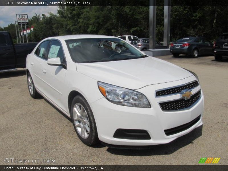 Summit White / Jet Black 2013 Chevrolet Malibu LT