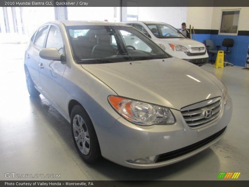 Quicksilver / Gray 2010 Hyundai Elantra GLS
