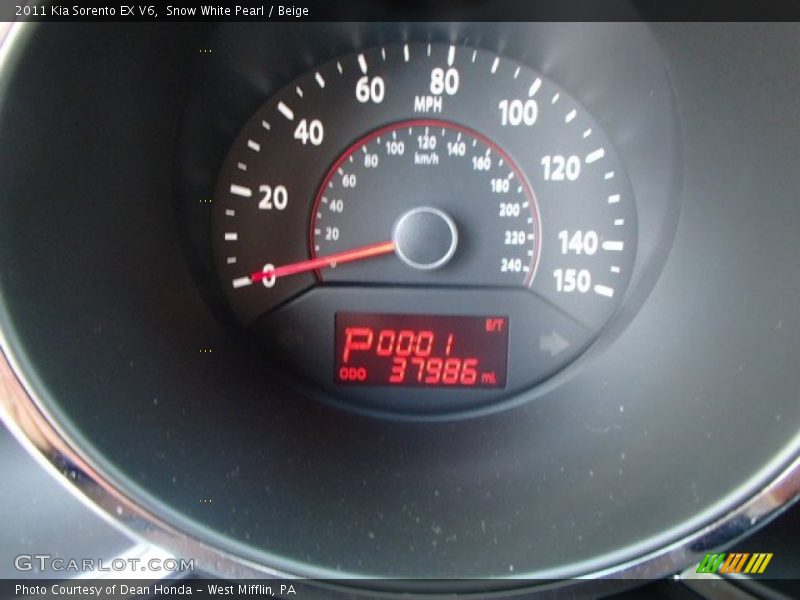 Snow White Pearl / Beige 2011 Kia Sorento EX V6