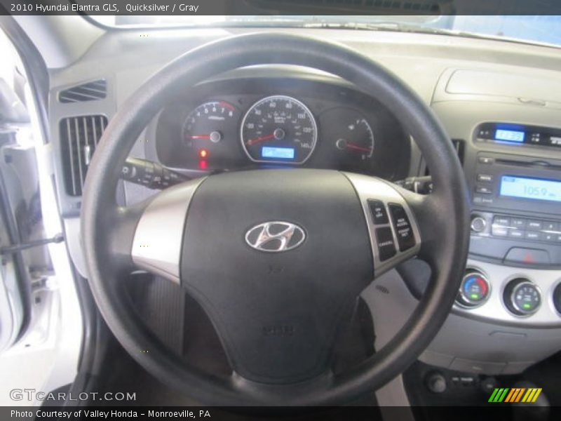 Quicksilver / Gray 2010 Hyundai Elantra GLS