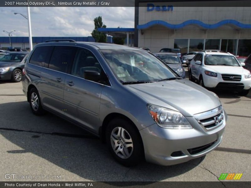 Nimbus Gray Metallic / Gray 2007 Honda Odyssey EX-L