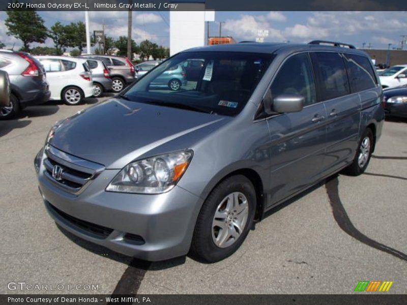 Nimbus Gray Metallic / Gray 2007 Honda Odyssey EX-L