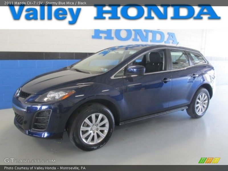 Stormy Blue Mica / Black 2011 Mazda CX-7 i SV