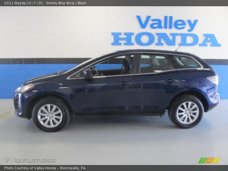 Stormy Blue Mica / Black 2011 Mazda CX-7 i SV