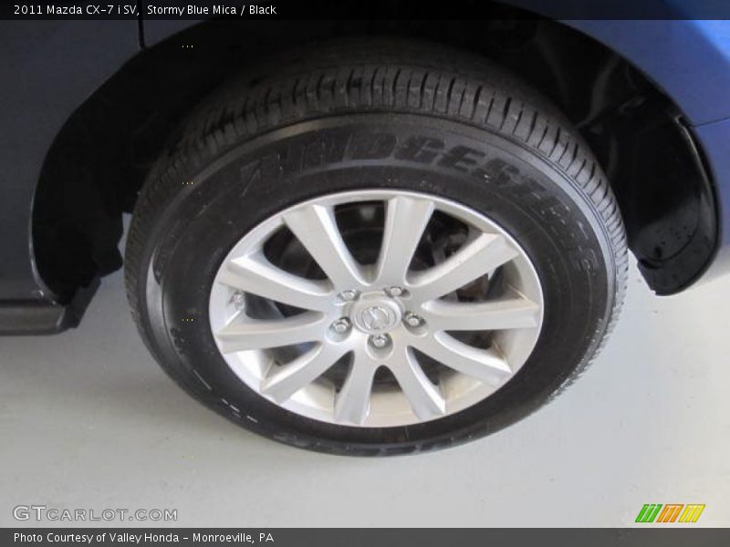 Stormy Blue Mica / Black 2011 Mazda CX-7 i SV