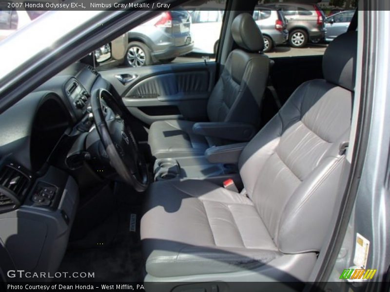 Nimbus Gray Metallic / Gray 2007 Honda Odyssey EX-L