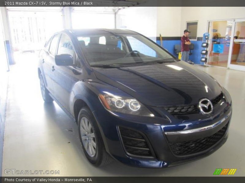 Stormy Blue Mica / Black 2011 Mazda CX-7 i SV