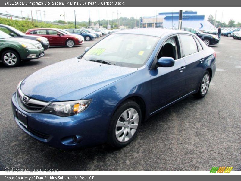 Marine Blue Pearl / Carbon Black 2011 Subaru Impreza 2.5i Sedan