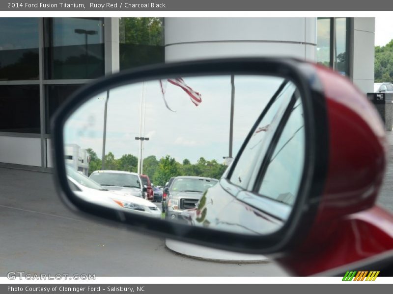 Ruby Red / Charcoal Black 2014 Ford Fusion Titanium