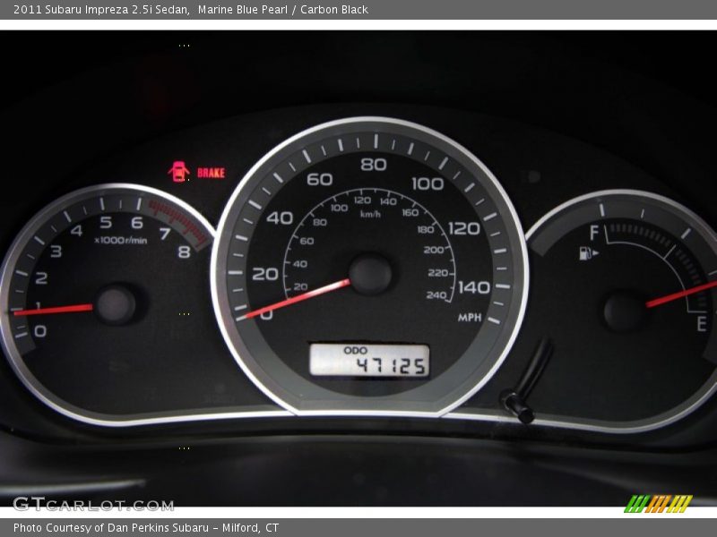 Marine Blue Pearl / Carbon Black 2011 Subaru Impreza 2.5i Sedan